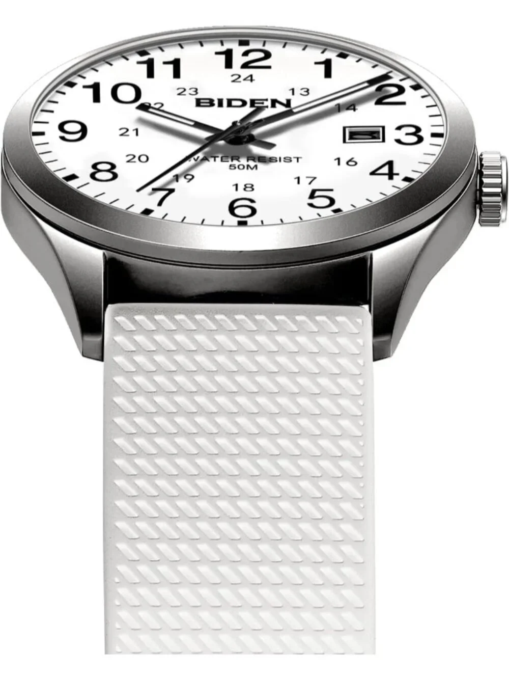 Men's White Analog Quartz Unisex Medical Professionals Waterproof Nurse Watch
